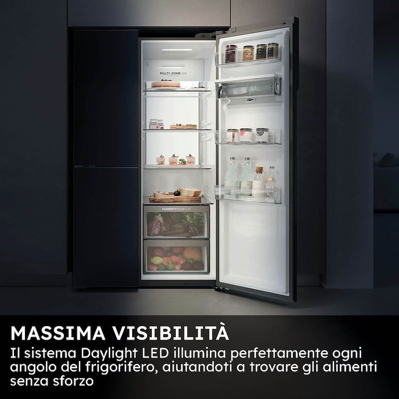 Haier  Frigorifero Americano Hspr79f18ewmb nero