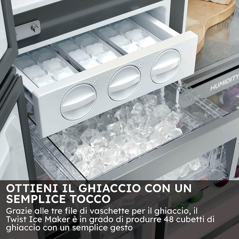 Haier  Frigorifero Americano Hspr79f18ewmb nero