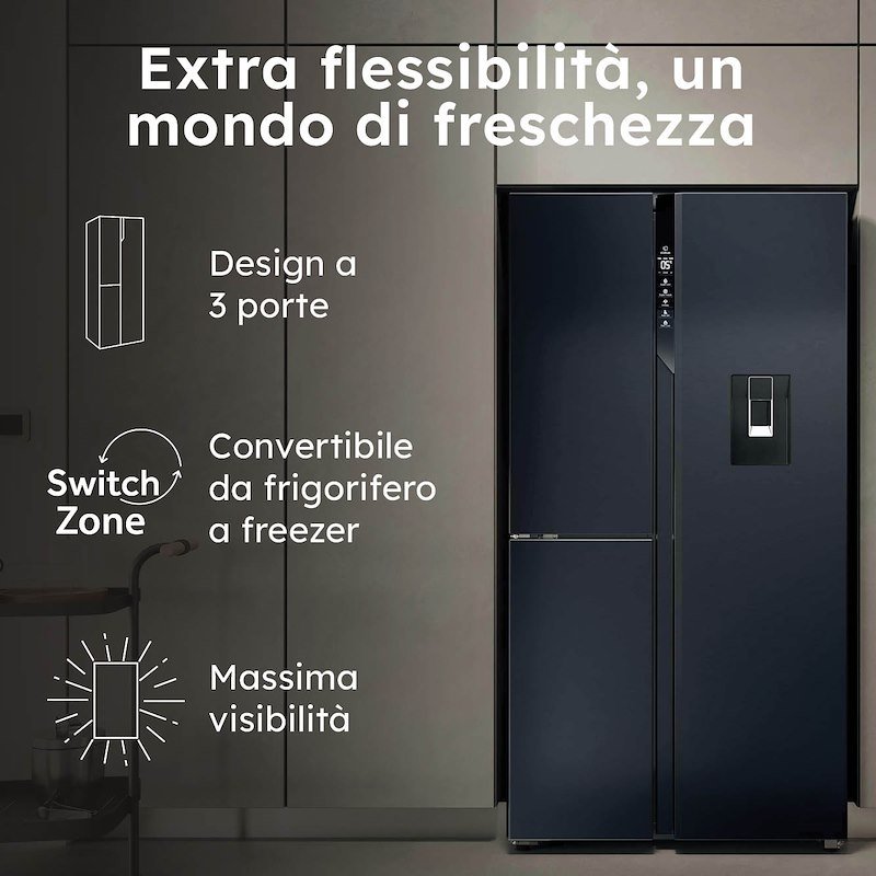 Haier  Frigorifero Americano Hspr79f18ewmb nero