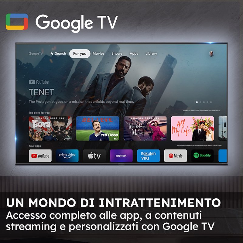 Haier TV MINI LED 85" H85m80fux Nero