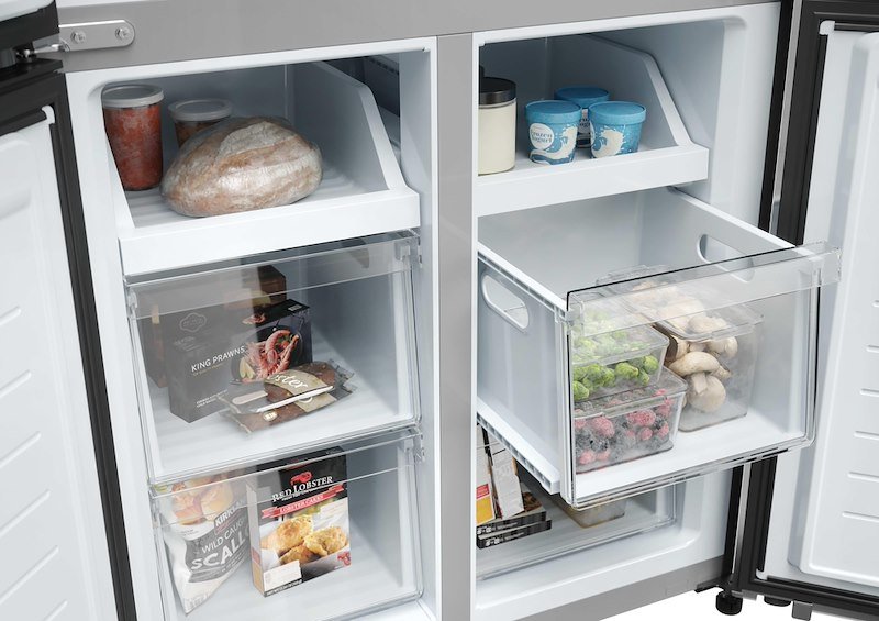 Haier frigorifero side-by-side Hcr3818dnmm Acciaio inox
