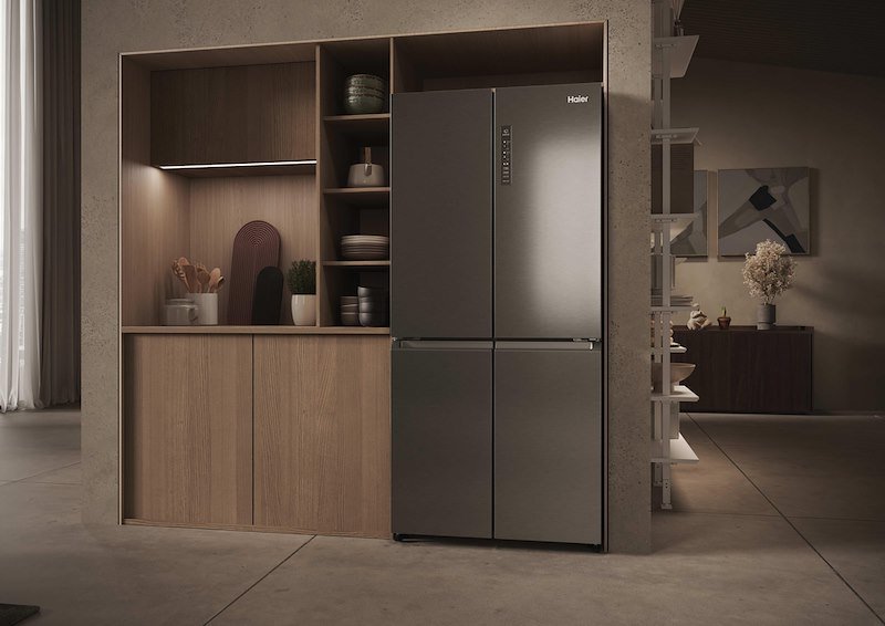 Haier frigorifero side-by-side Hcr3818dnmm Acciaio inox