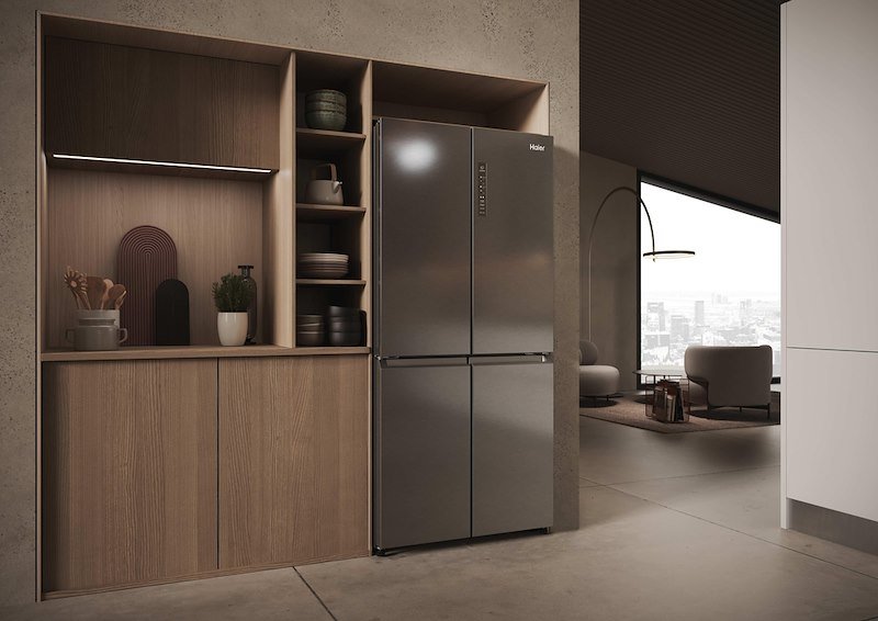 Haier frigorifero side-by-side Hcr3818dnmm Acciaio inox