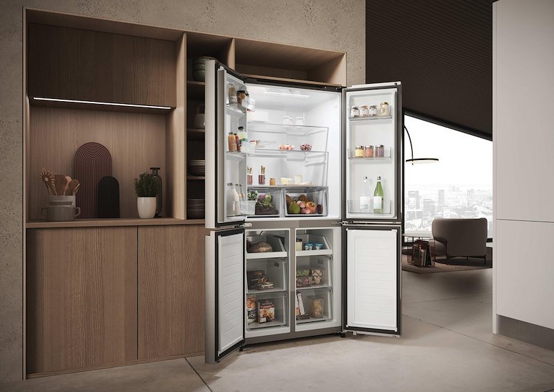 Haier frigorifero side-by-side Hcr3818dnmm Acciaio inox