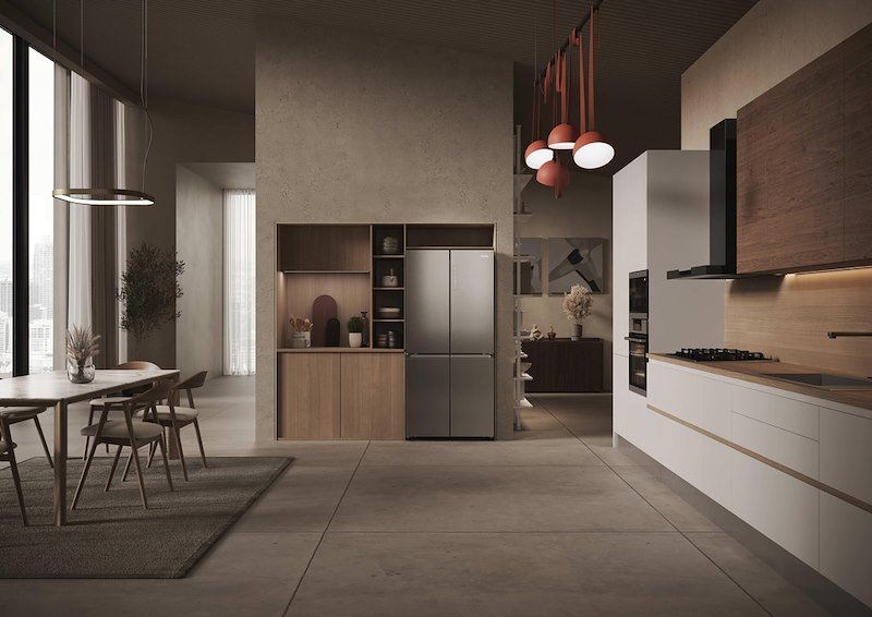 Haier frigorifero side-by-side Hcr3818dnmm Acciaio inox