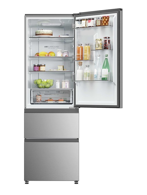 Haier frigo combinato Htr3618cnmg Argento