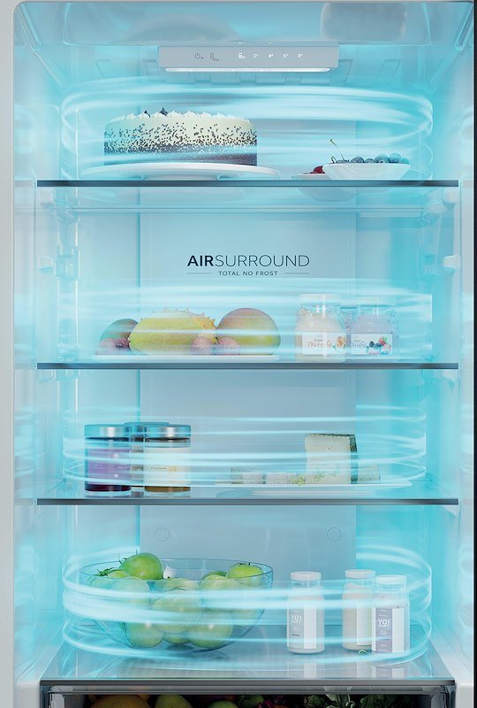 Haier frigo combinato Htr3618cnmg Argento