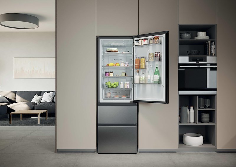 Haier frigo combinato Htr3618cnmg Argento