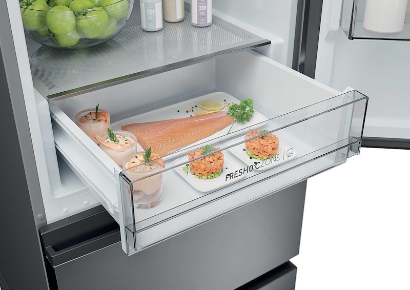 Haier frigo combinato Htr3618cnmg Argento