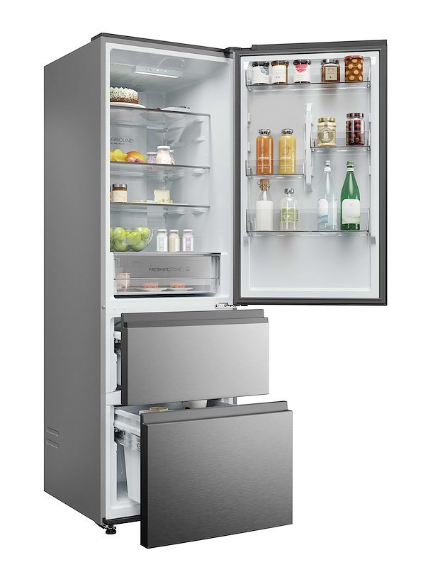 Haier frigo combinato Htr3618cnmg Argento