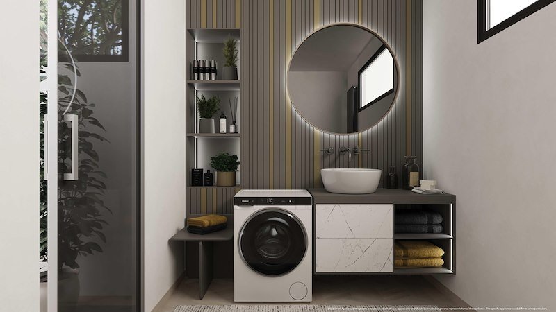 Haier Lavasciuga Compatta 5+2,5 KG Hwd50-bp12307u-s Bianco