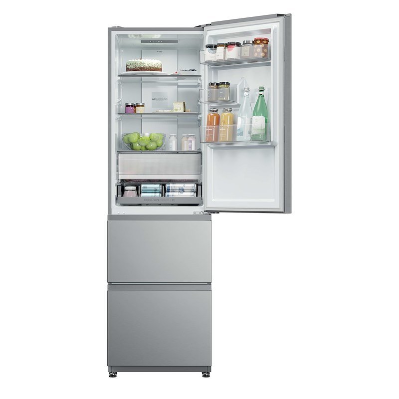 Haier Frigoriferi Combinati Htr3518dnmx Acciaio inox