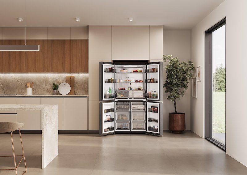 Haier frigorifero side-by-side Hcr59f18dnmm Acciaio inox