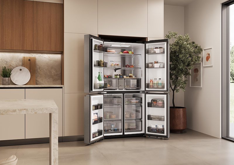 Haier frigorifero side-by-side Hcr59f18dnmm Acciaio inox