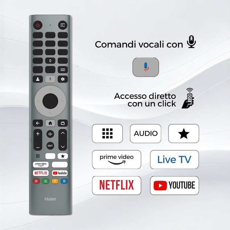 Haier TV QLED 65" H65m92fux Nero