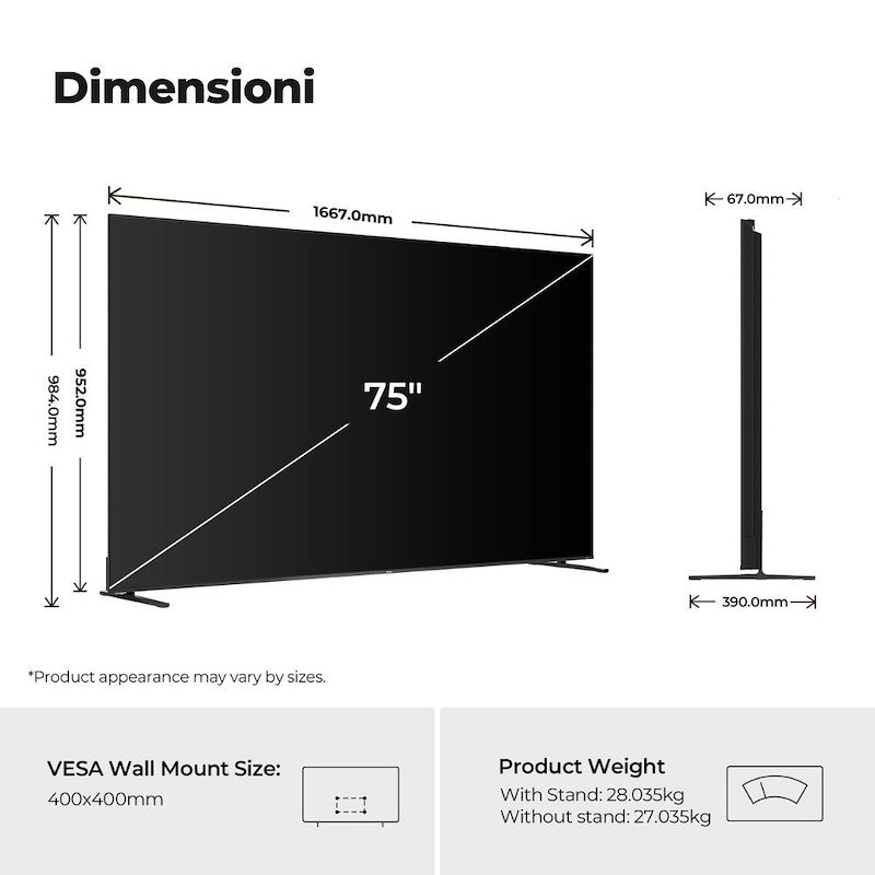 Haier TV QLED 75" H75m92fux