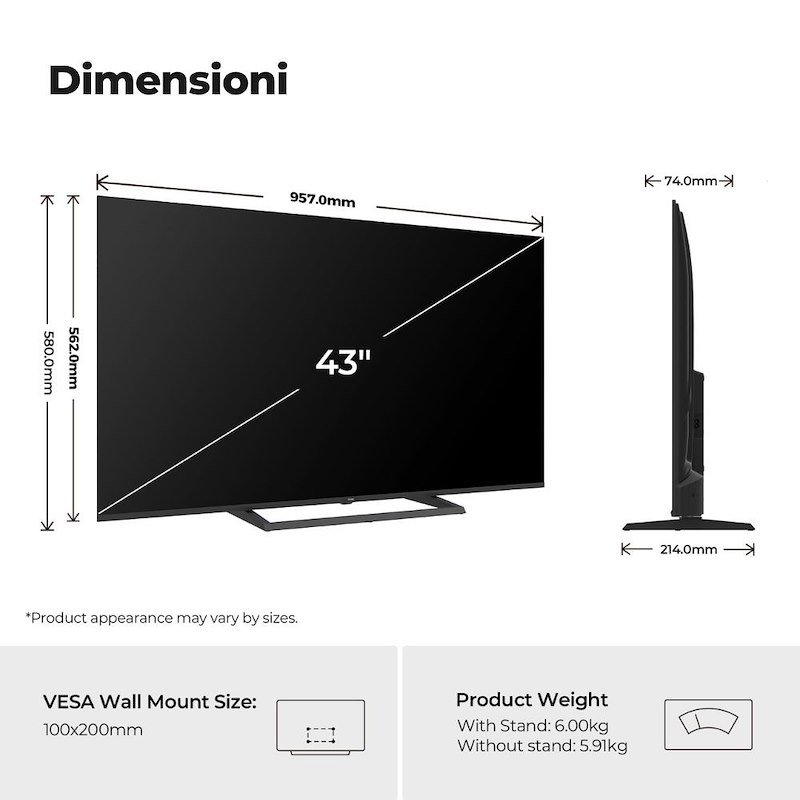 Haier TV QLED 43" H43s80gux