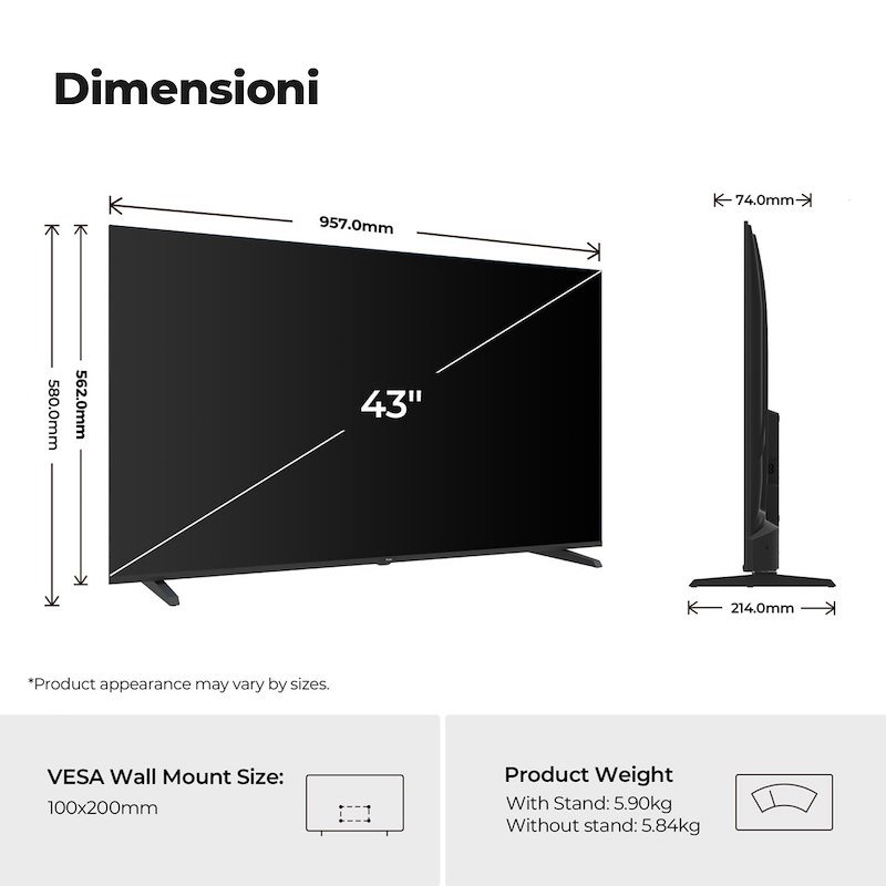 Haier TV LED 43" H43k85gux