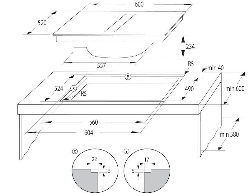 Hisense Piano Cottura a Induzione Heh6432bscwf