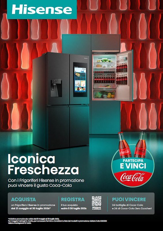 Hisense Frigorifero combinato incasso Mbi54370e Bianco