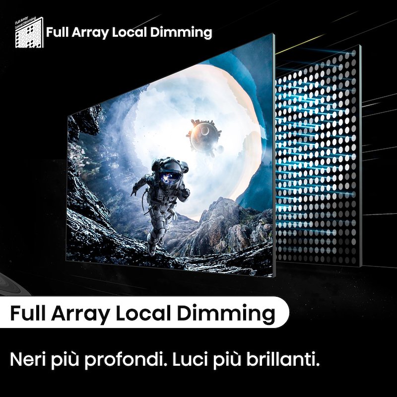 Hisense TV QLED 100" 100e7nq Pro nero