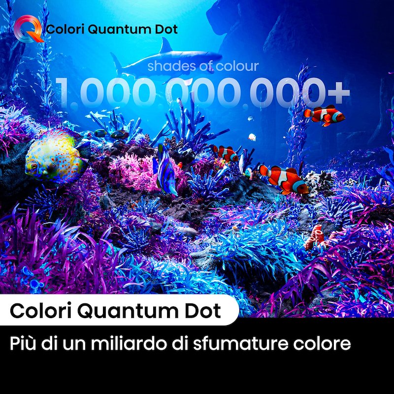 Hisense TV QLED 100" 100e7nq Pro nero