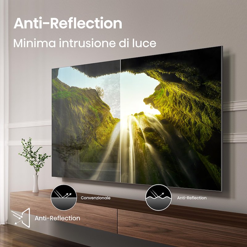 Hisense TV MINI LED 55" 55u7q Pro nero