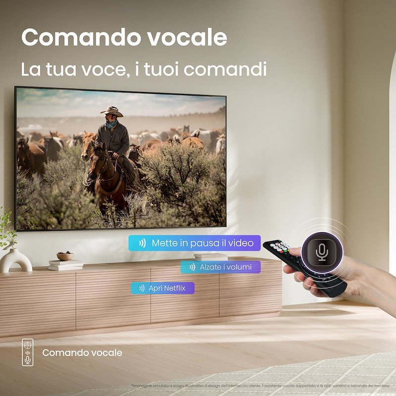 Hisense TV LED 50" 50a69q Nero