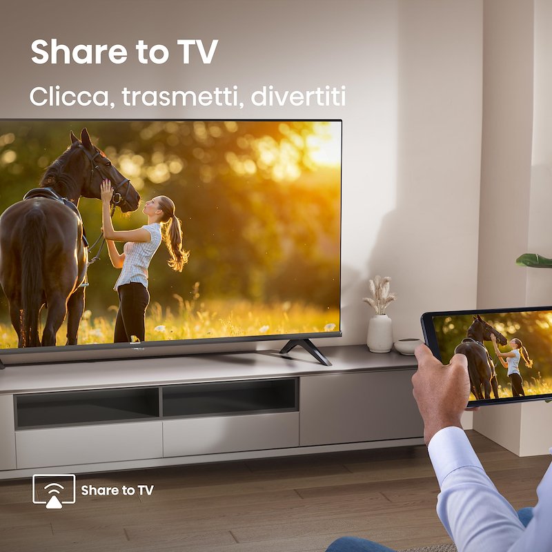 Hisense Tv 40" 40a49q nero