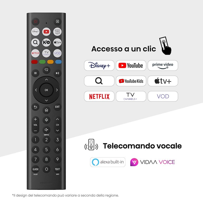 Hisense TV QLED 43" 43a79q nero
