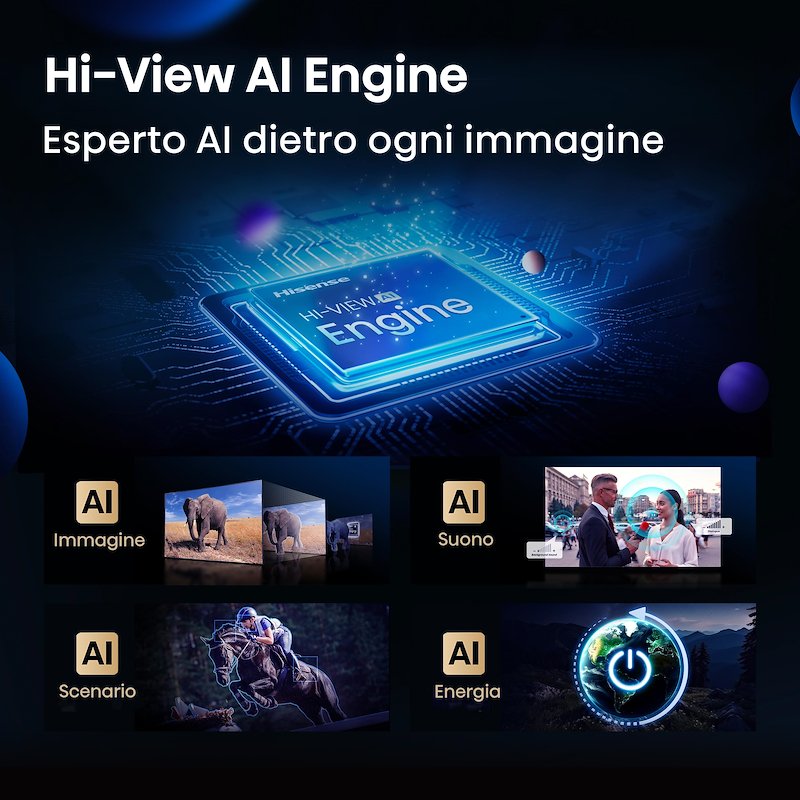 Hisense Tv Mini-LED 50" 50u79q nero