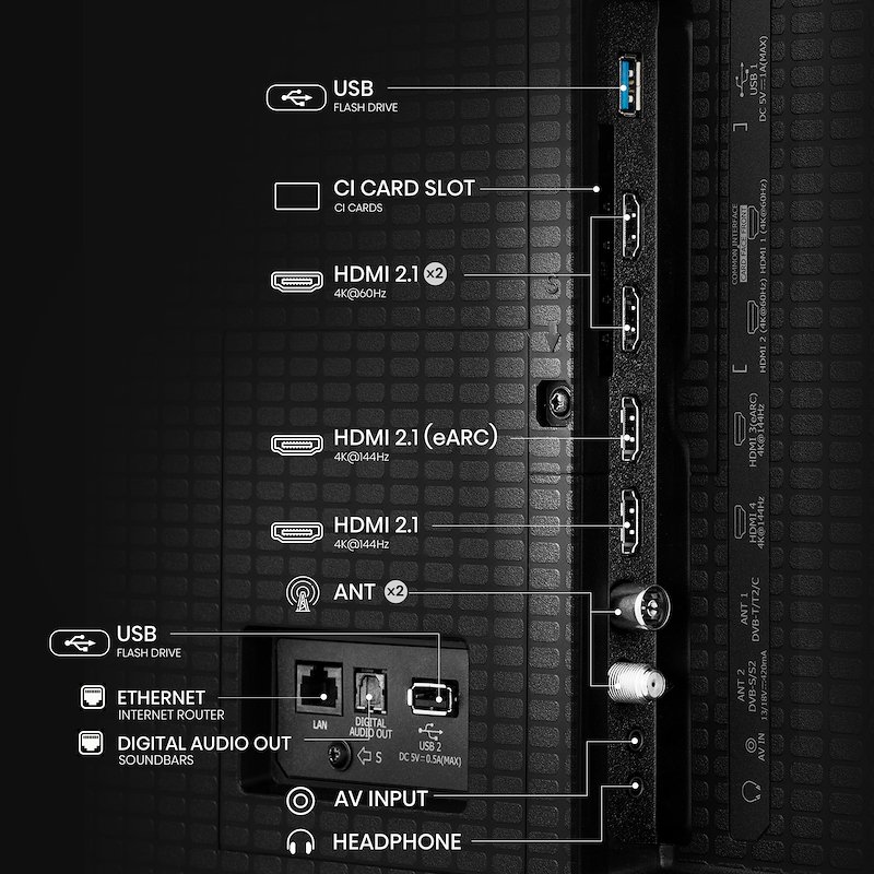 Hisense Tv Mini-LED 50" 50u79q nero