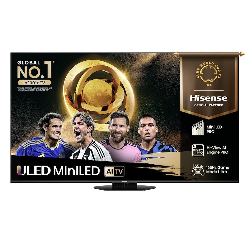 Hisense TV MINI LED 85" 85u8q Metallo - Grigio Carbone