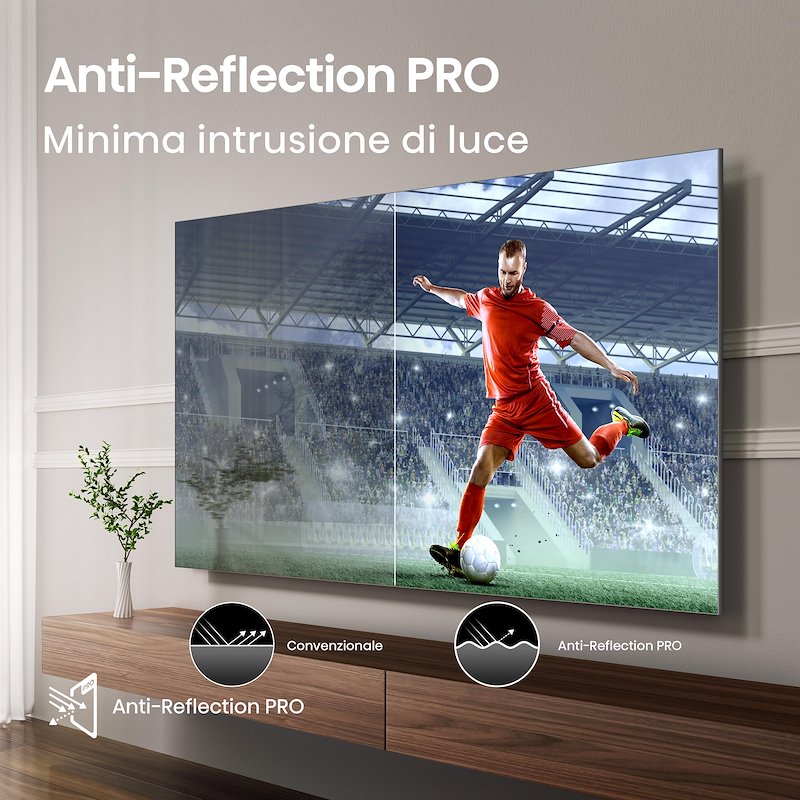 Hisense TV MINI LED 85" 85u8q Metallo - Grigio Carbone