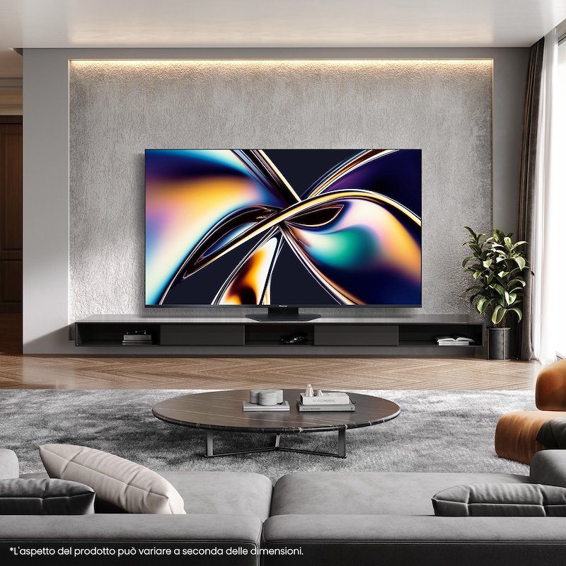 Hisense TV MINI LED 85" 85u8q Metallo - Grigio Carbone