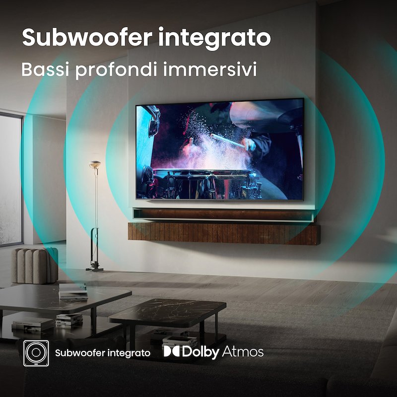 Hisense Tv mini led 100" 100u7q nero