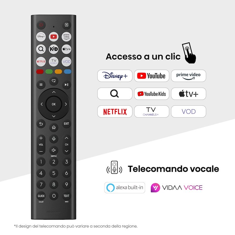 Hisense Tv mini led 100" 100u7q nero