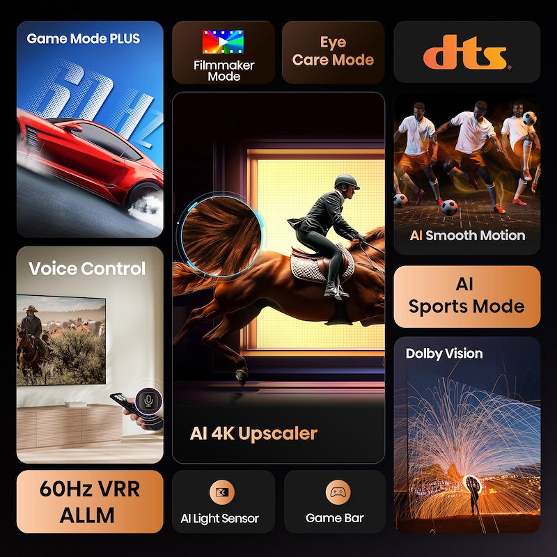 Hisense TV LED 65" 65a69q Nero