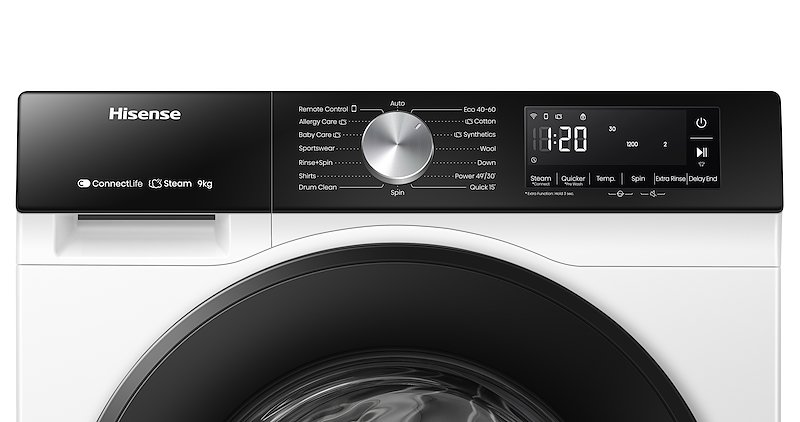 Hisense Lavatrice 9kg Wf3s9043bw1 Bianco/nero