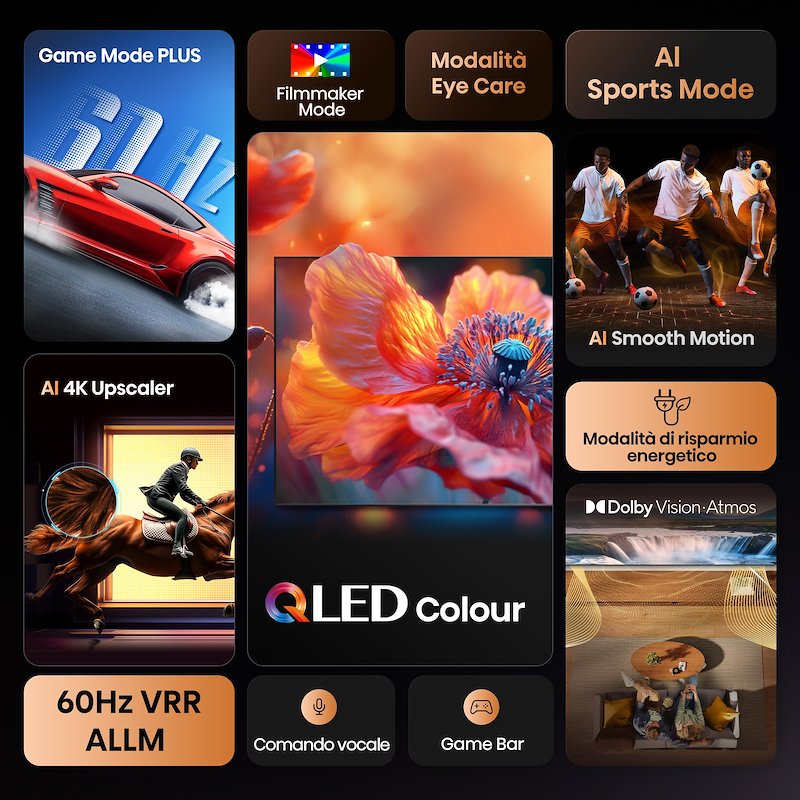 Hisense TV QLED 65" 65e79q Nero