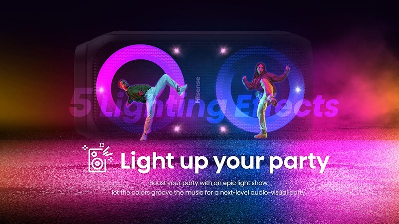 Hisense Bluetooth Speaker Party Rocker Nero