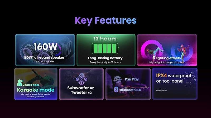 Hisense Bluetooth Speaker Party Rocker Nero