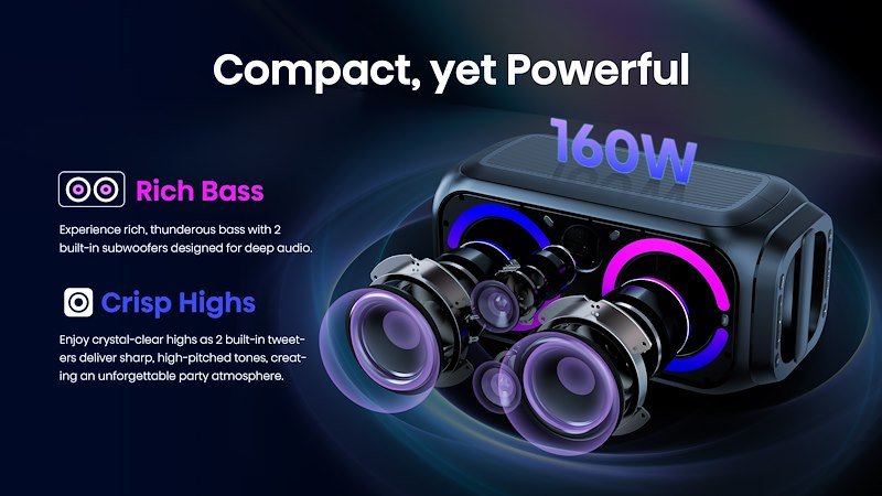 Hisense Bluetooth Speaker Party Rocker Nero