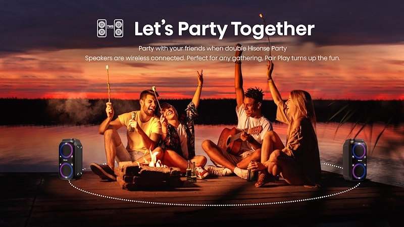 Hisense Bluetooth Speaker Party Rocker Nero