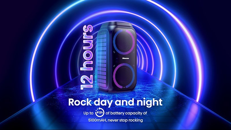 Hisense Bluetooth Speaker Party Rocker Nero