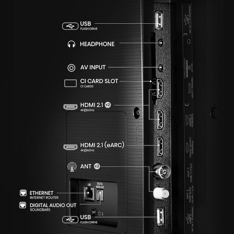 Hisense TV LED 85" 85a69q NERO
