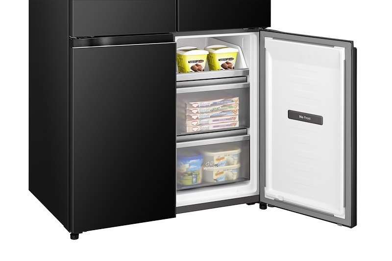 Hisense Frigorifero Quattro Porte Kitchen Fit Rq768n4gbe Nero specchiato