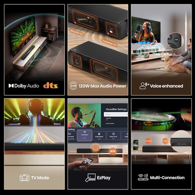 Hisense Soundbar Hs1000 nero