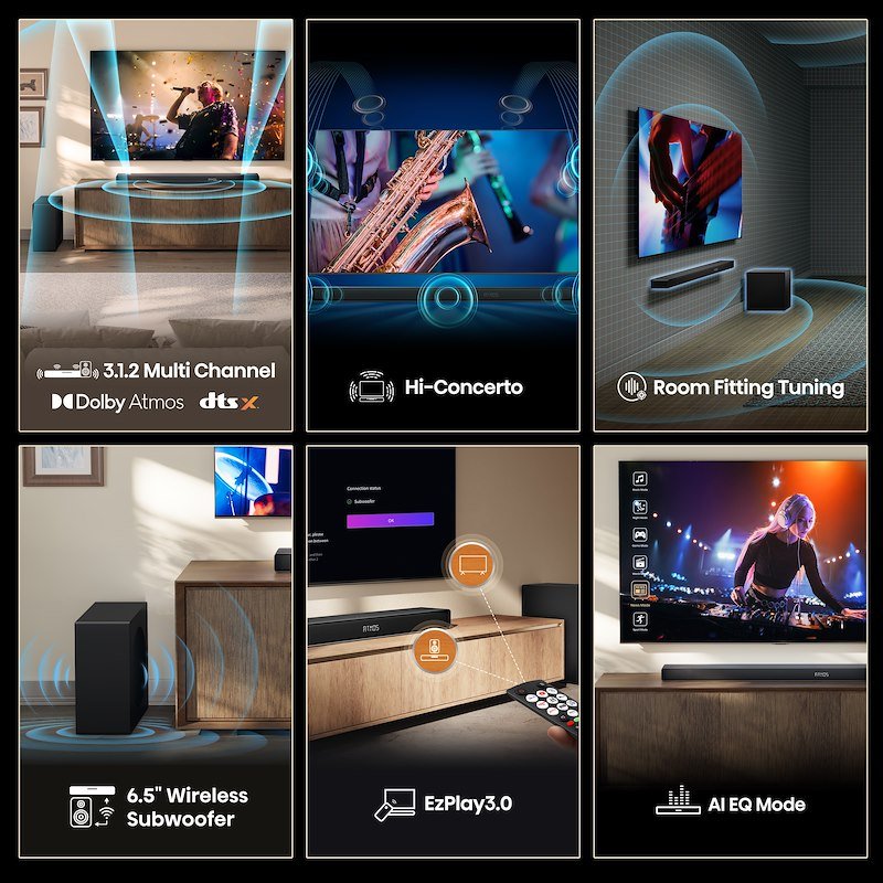 Hisense soundbar 3.1.2 Ax3120q nero