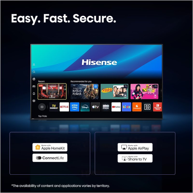 Hisense Smart TV QLED 32" Full HD 32A59S nero